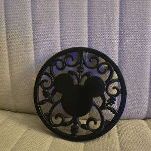 Disney Mickey Mouse Cast Iron Trivet Authentic Original Disney Parks